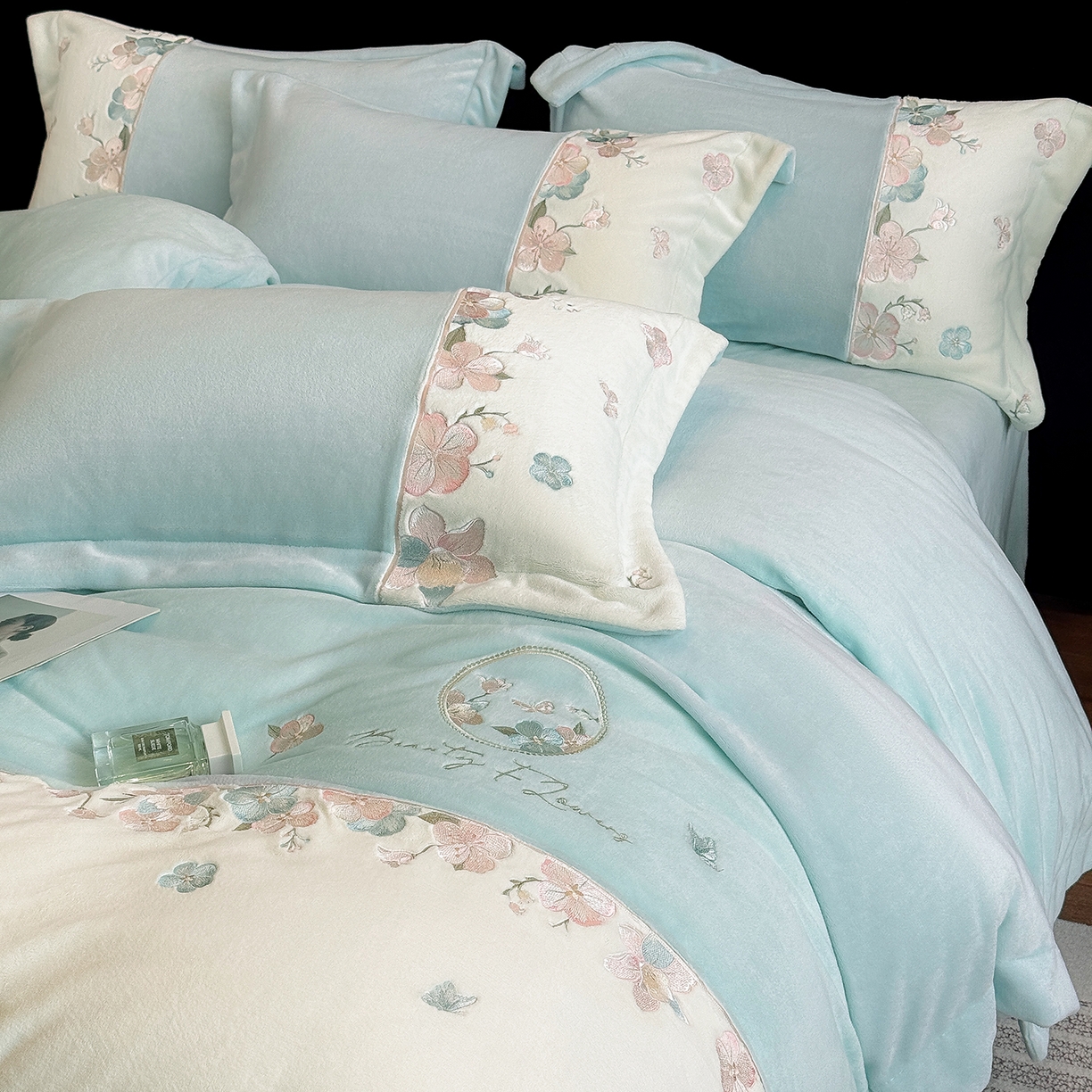 91家纺网 家纺一手货源 找家纺 （总）家居1号 2025新款四季款活性数码印花 纯棉亚麻四件套