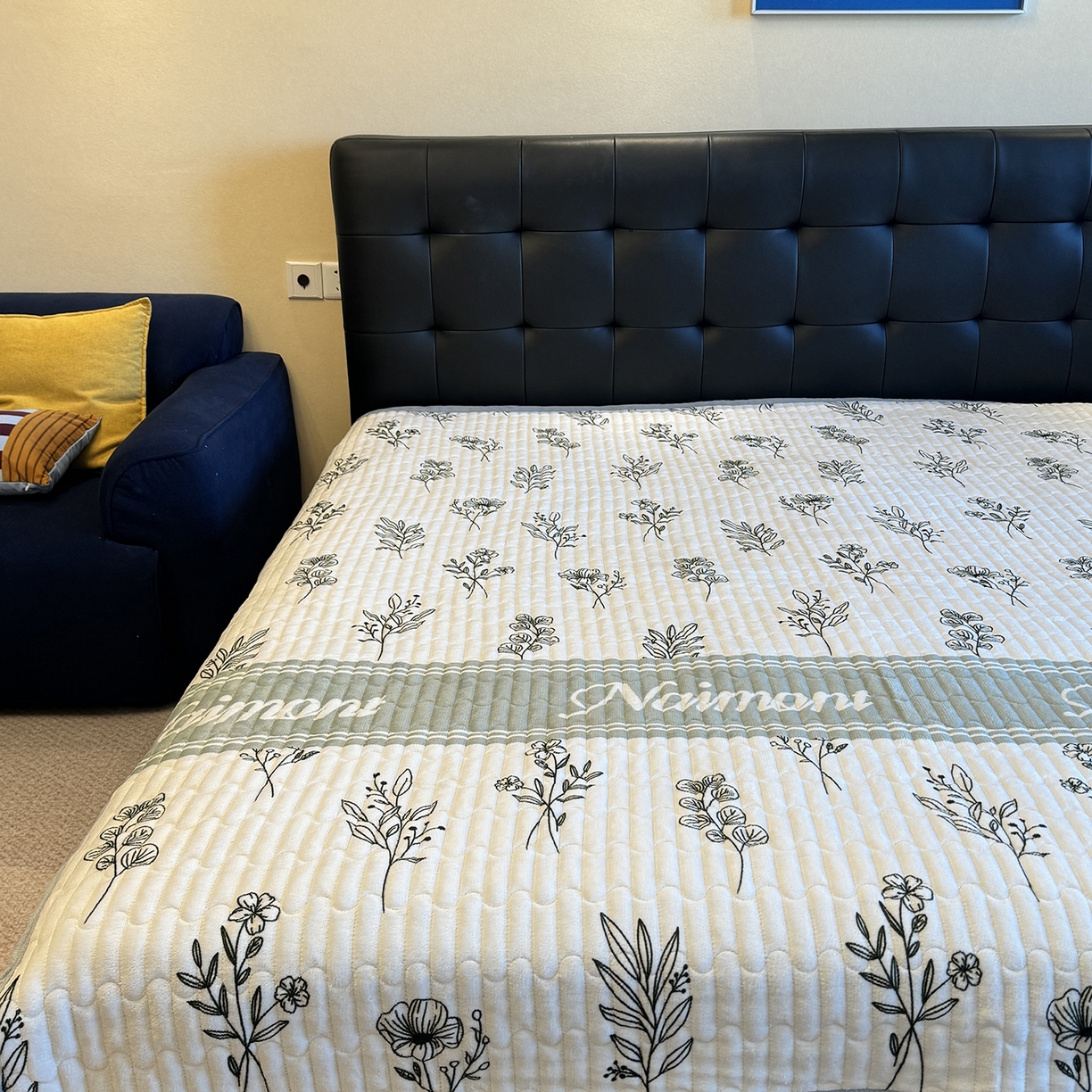 一隅花田 2025新款牛奶绒床盖 春意