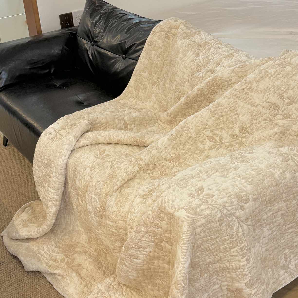 91家纺网 家纺一手货源 找家纺 （总）一隅花田 2025新款韩国多功能泡芙毯