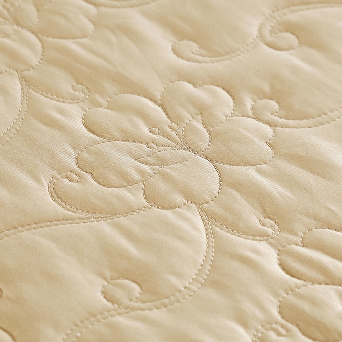 91家纺网 家纺一手货源 找家纺 OL家纺 2025新款亲肤丝加棉提花四件套 巴黎舞曲-兰金