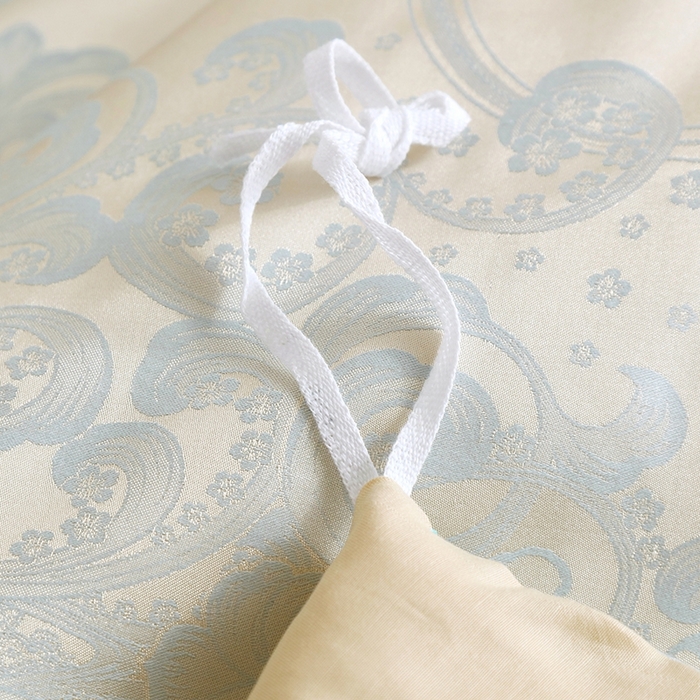 91家纺网 家纺一手货源 找家纺 OL家纺 2025新款亲肤丝加棉提花四件套 巴黎舞曲-兰金