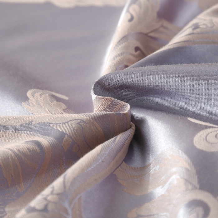 91家纺网 家纺一手货源 找家纺 OL家纺 2025新款亲肤丝加棉提花四件套 费列罗-金灰