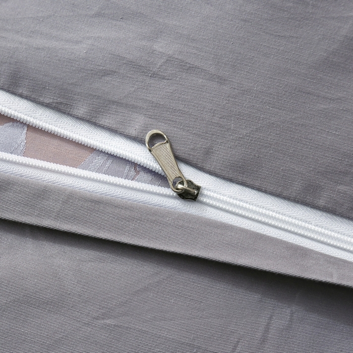 91家纺网 家纺一手货源 找家纺 OL家纺 2025新款亲肤丝加棉提花四件套 费列罗-金灰