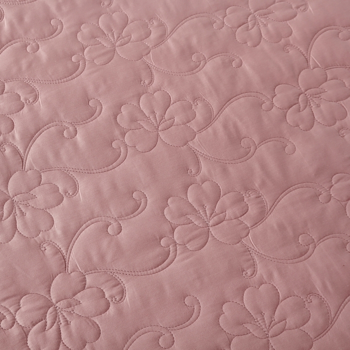 91家纺网 家纺一手货源 找家纺 OL家纺 2025新款亲肤丝加棉提花四件套 费列罗-兰豆沙