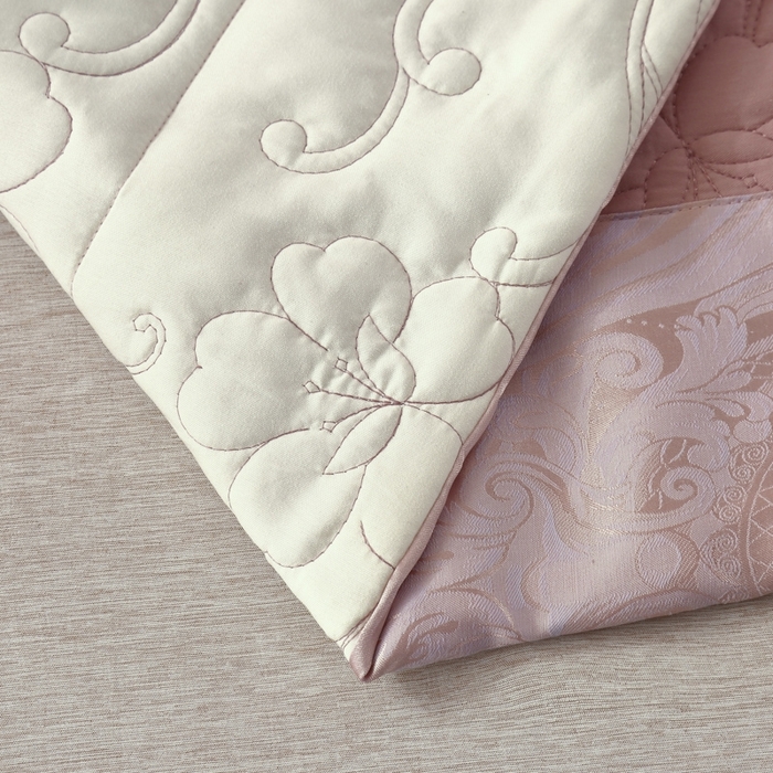 91家纺网 家纺一手货源 找家纺 OL家纺 2025新款亲肤丝加棉提花四件套 费列罗-兰豆沙