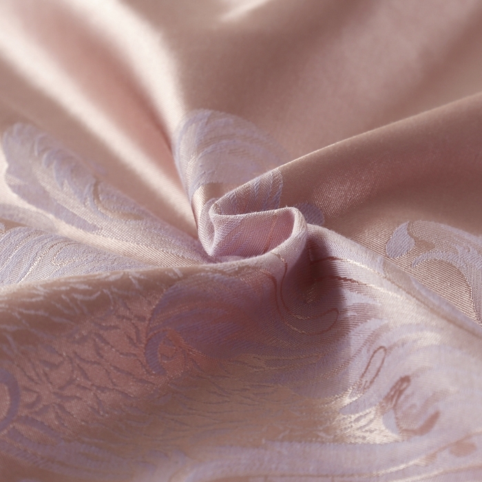 91家纺网 家纺一手货源 找家纺 OL家纺 2025新款亲肤丝加棉提花四件套 费列罗-兰豆沙