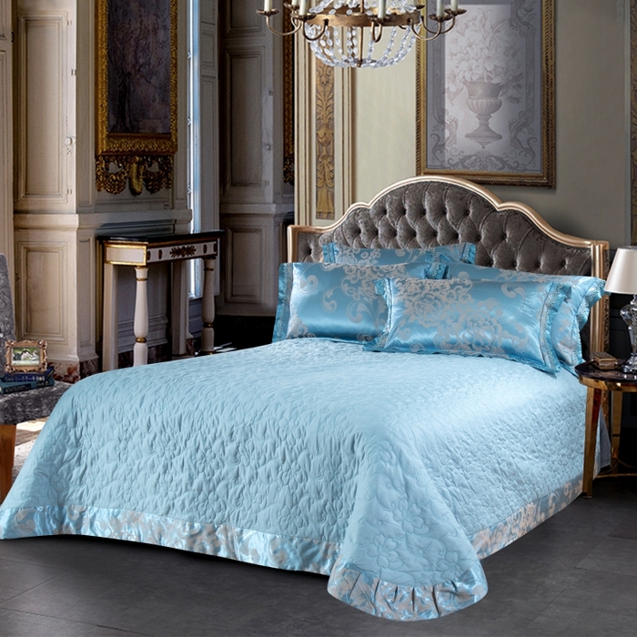 91家纺网 家纺一手货源 找家纺 OL家纺 2025新款亲肤丝加棉提花四件套 花悦怡情-炫兰