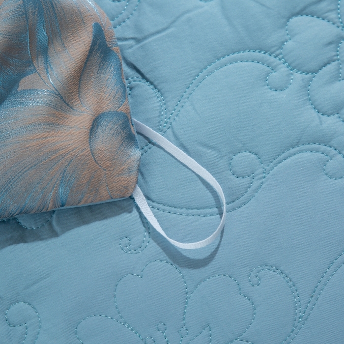 91家纺网 家纺一手货源 找家纺 OL家纺 2025新款亲肤丝加棉提花四件套 花悦怡情-炫兰