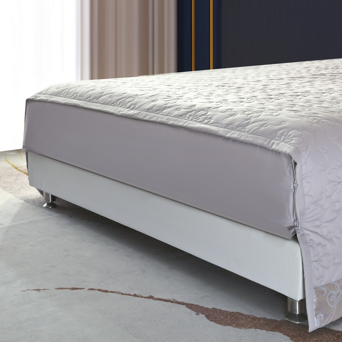 91家纺网 家纺一手货源 找家纺 OL家纺 2025新款亲肤丝加棉提花四件套 华丽盛典-卡其灰