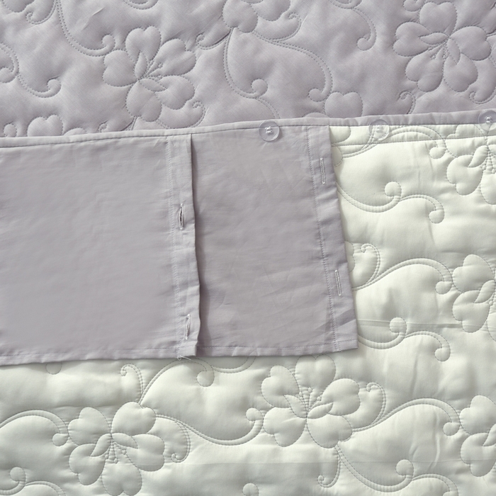 91家纺网 家纺一手货源 找家纺 OL家纺 2025新款亲肤丝加棉提花四件套 华丽盛典-卡其灰