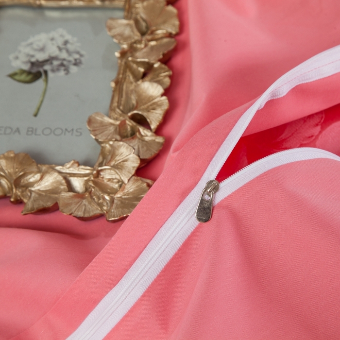 91家纺网 家纺一手货源 找家纺 OL家纺 2025新款亲肤丝加棉提花四件套 蜜月花期-夕阳红