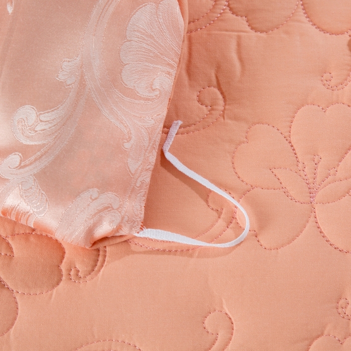 91家纺网 家纺一手货源 找家纺 OL家纺 2025新款亲肤丝加棉提花四件套 蜜月花期-象牙玉