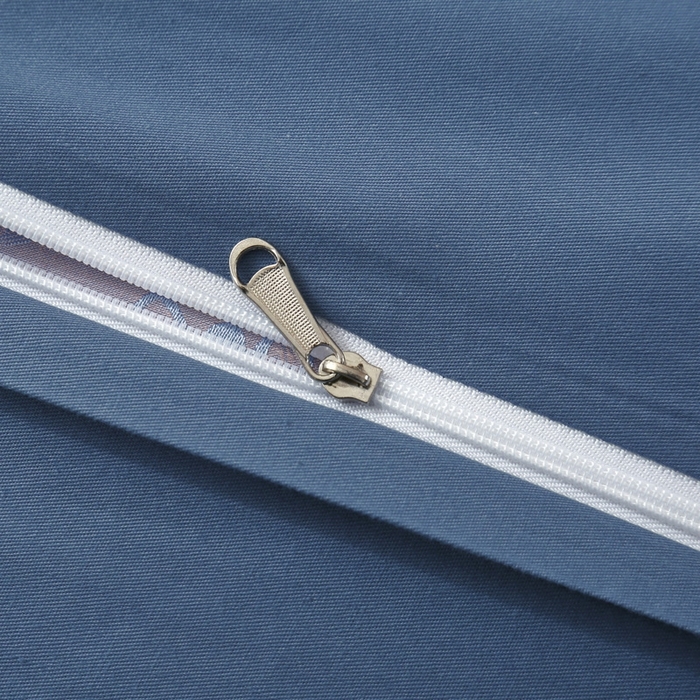 91家纺网 家纺一手货源 找家纺 OL家纺 2025新款亲肤丝加棉提花四件套 莫奈情怀-浅兰