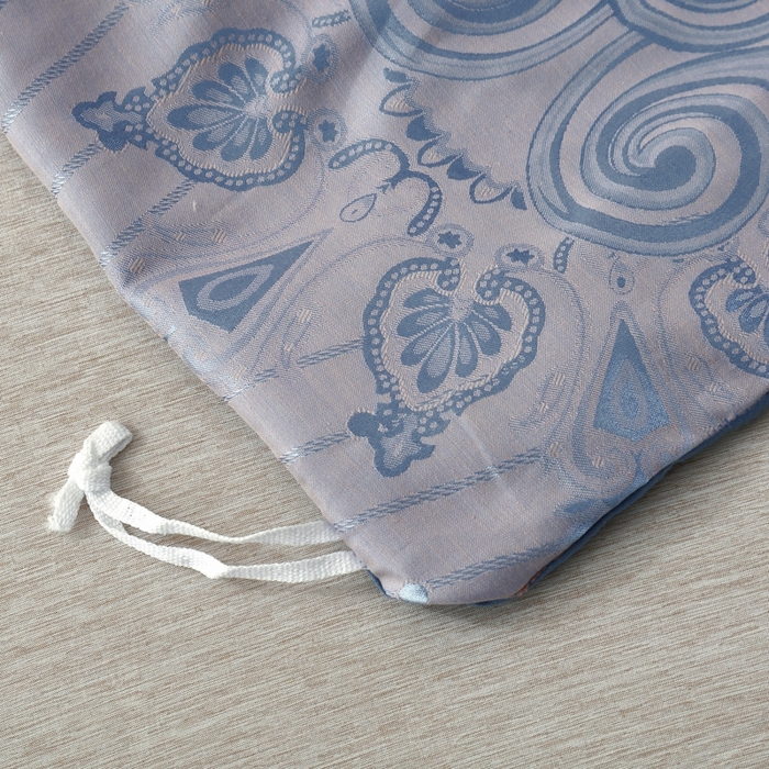 91家纺网 家纺一手货源 找家纺 OL家纺 2025新款亲肤丝加棉提花四件套 莫奈情怀-浅兰