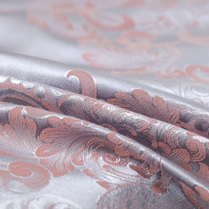 91家纺网 家纺一手货源 找家纺 OL家纺 2025新款亲肤丝加棉提花四件套 纽约风情-银灰