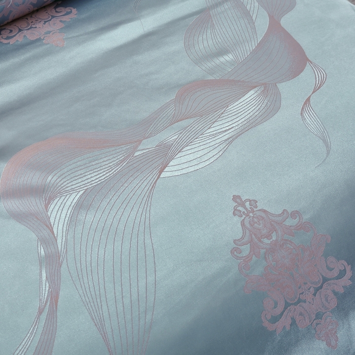 91家纺网 家纺一手货源 找家纺 OL家纺 2025新款亲肤丝加棉提花四件套 青春如歌-古典绿