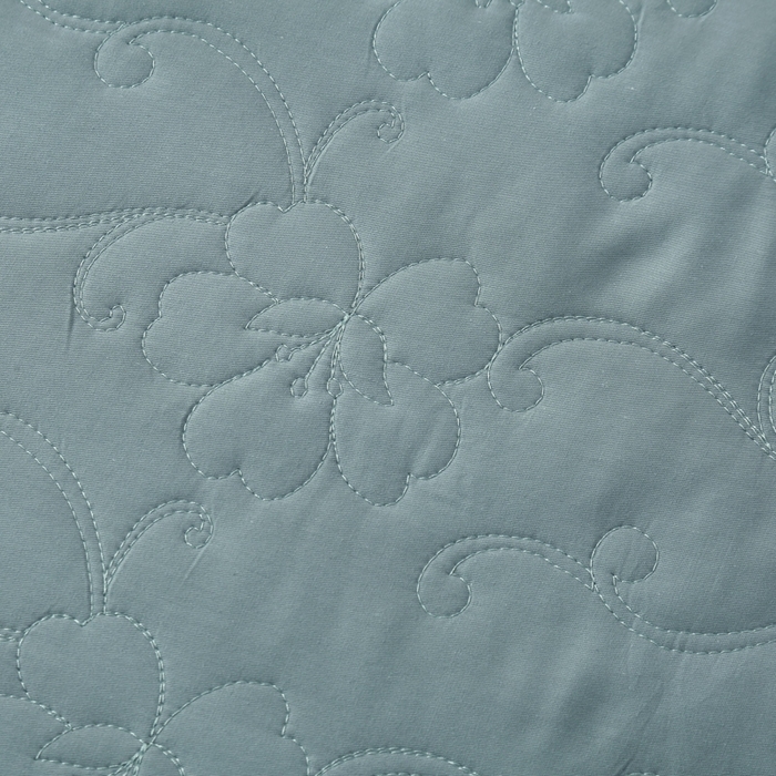 91家纺网 家纺一手货源 找家纺 OL家纺 2025新款亲肤丝加棉提花四件套 青春如歌-古典绿