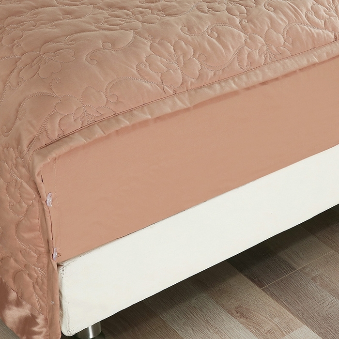 91家纺网 家纺一手货源 找家纺 OL家纺 2025新款亲肤丝加棉提花四件套 盛世繁华-咖驼