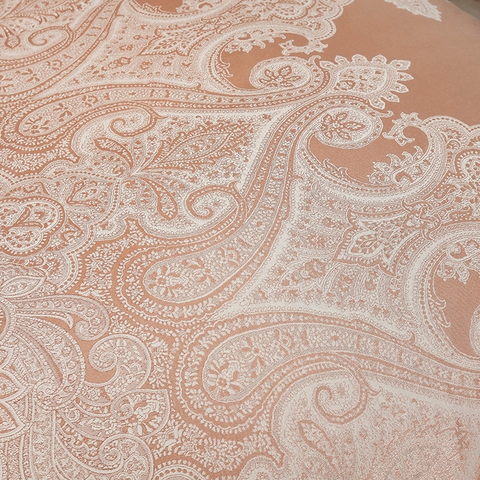 91家纺网 家纺一手货源 找家纺 OL家纺 2025新款亲肤丝加棉提花四件套 盛世繁华-咖驼