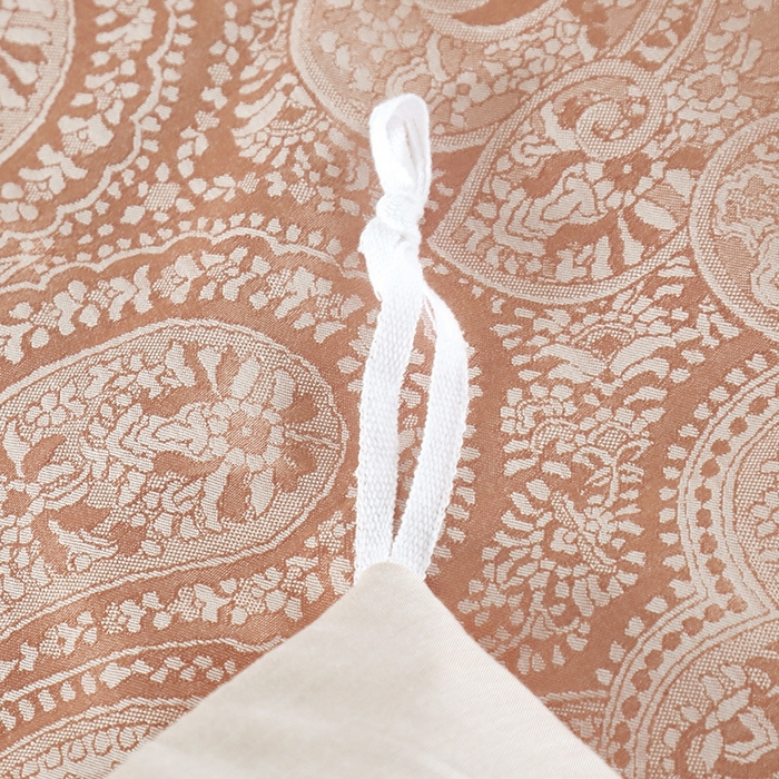 91家纺网 家纺一手货源 找家纺 OL家纺 2025新款亲肤丝加棉提花四件套 盛世繁华-咖驼