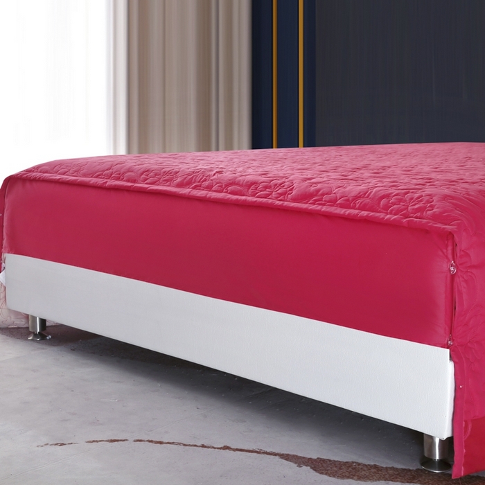 91家纺网 家纺一手货源 找家纺 OL家纺 2025新款亲肤丝加棉提花四件套 双喜龙凤-大红