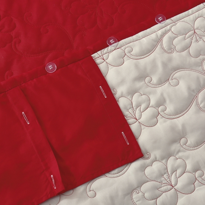 91家纺网 家纺一手货源 找家纺 OL家纺 2025新款亲肤丝加棉提花四件套 双喜龙凤-砖红