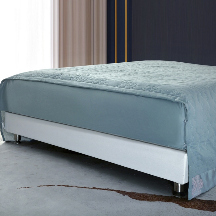 91家纺网 家纺一手货源 找家纺 OL家纺 2025新款亲肤丝加棉提花四件套 维纳斯-古典绿