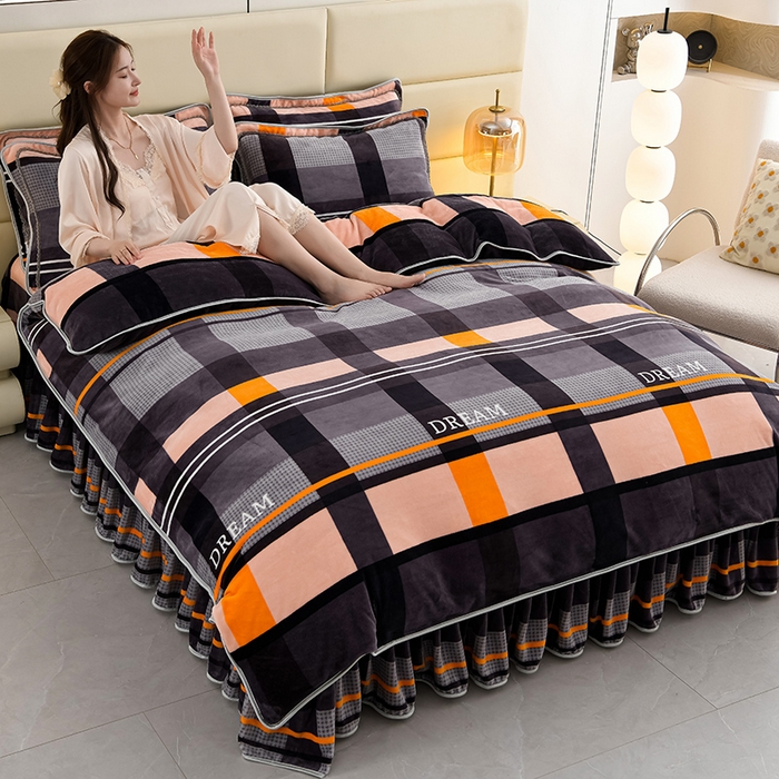 91家纺网 家纺一手货源 找家纺 （总）绒品壹家家纺 2025新款180g7斤牛奶绒印花单被套