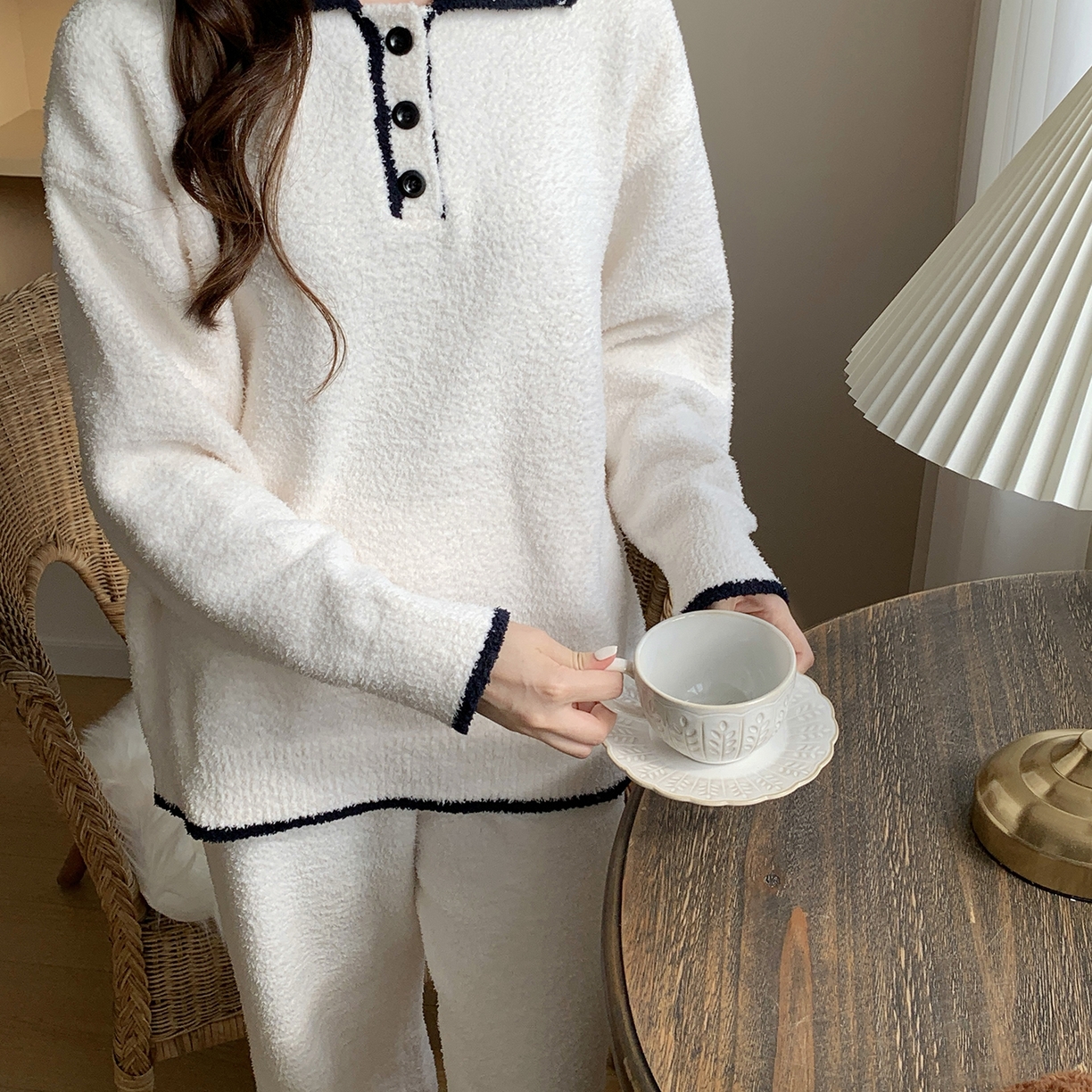 91家纺网 家纺一手货源 找家纺 多乐娜 2025新款半边绒家居服（会员拿货-5元，控价最低零售价138元起！） 泡芙小白