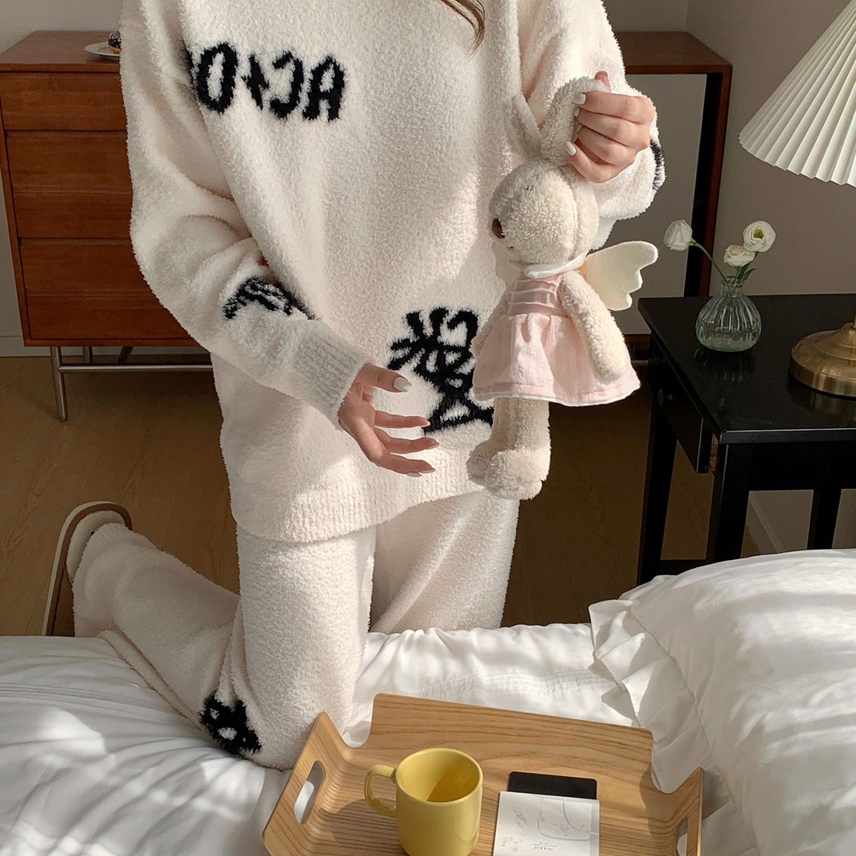 91家纺网 家纺一手货源 找家纺 多乐娜 2025新款半边绒家居服（会员拿货-5元，控价最低零售价138元起！） 假日清晨