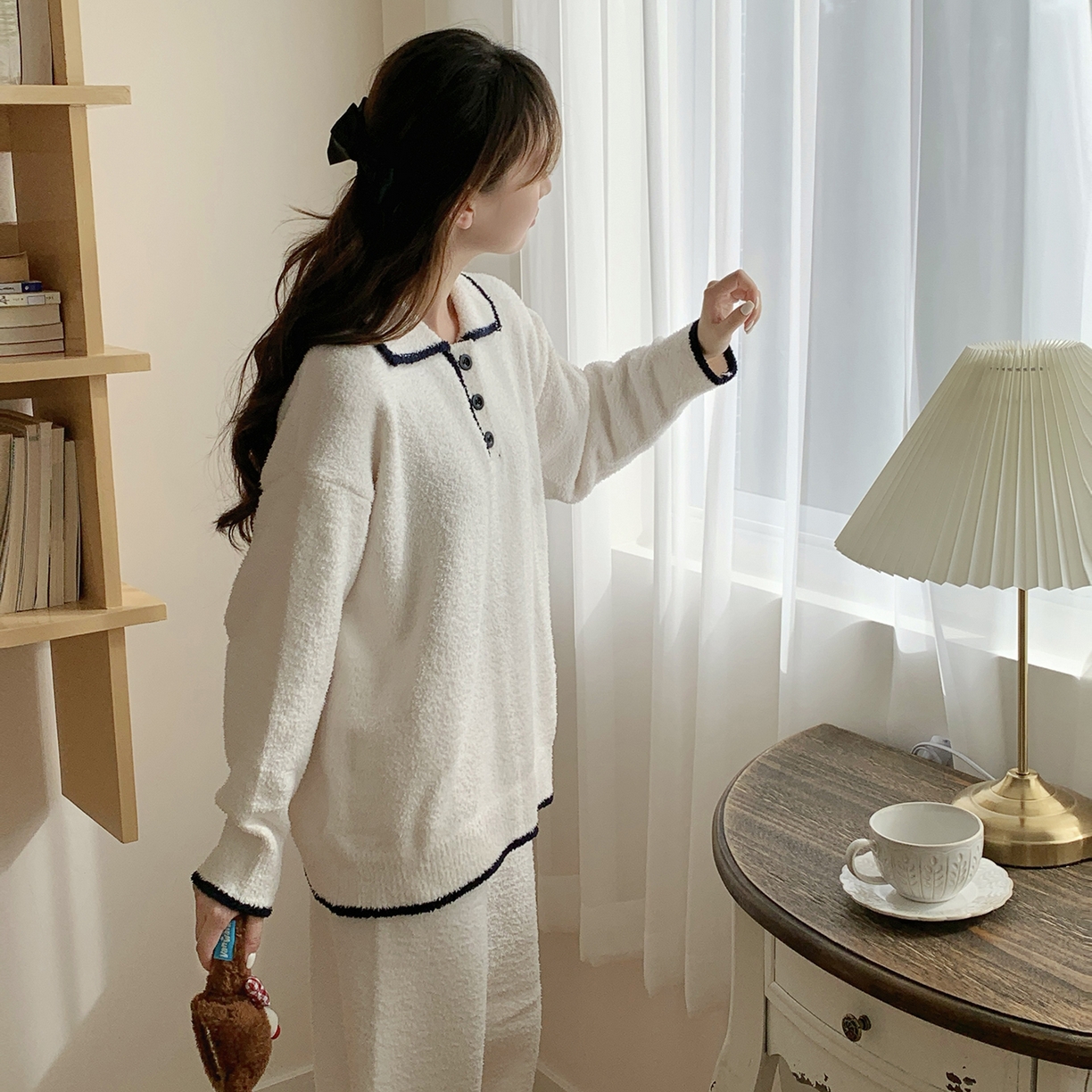 91家纺网 家纺一手货源 找家纺 多乐娜 2025新款半边绒家居服（会员拿货-5元，控价最低零售价138元起！） 泡芙小白