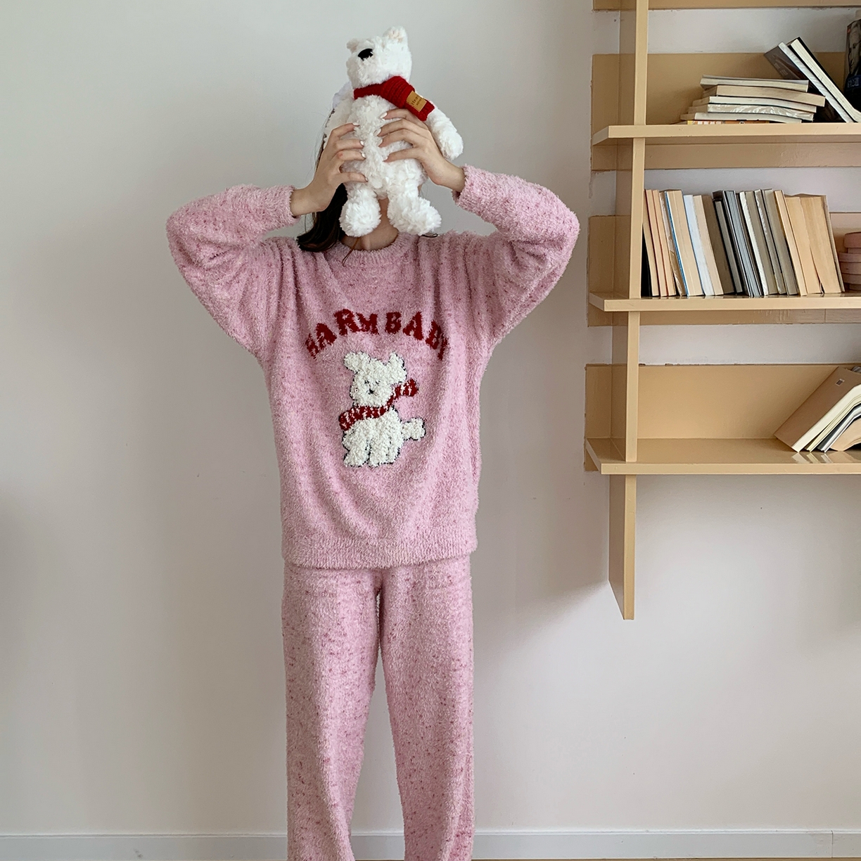 91家纺网 家纺一手货源 找家纺 多乐娜 2025新款半边绒家居服（会员拿货-5元，控价最低零售价138元起！） 粉彩小狗