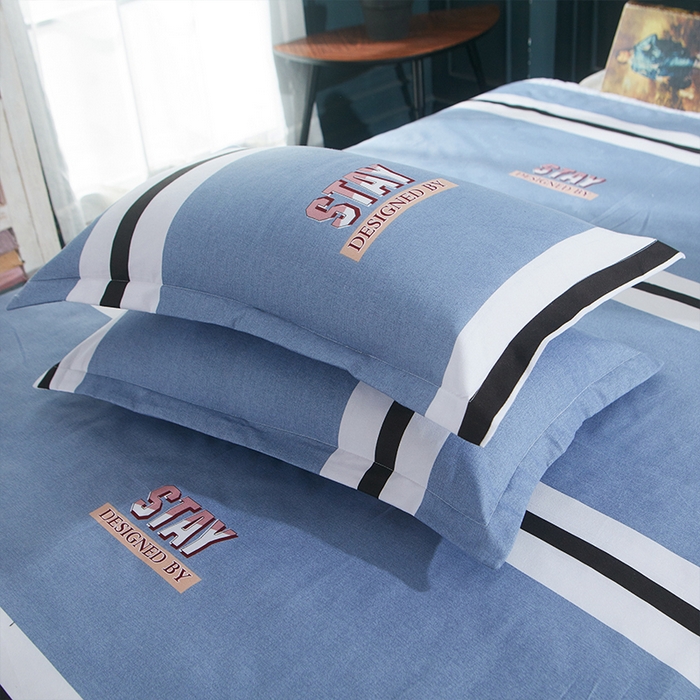 91家纺网 家纺一手货源 找家纺 典雅家纺 爆款新花色印花植物羊绒四件套磨毛四件套学生季 快乐星期天