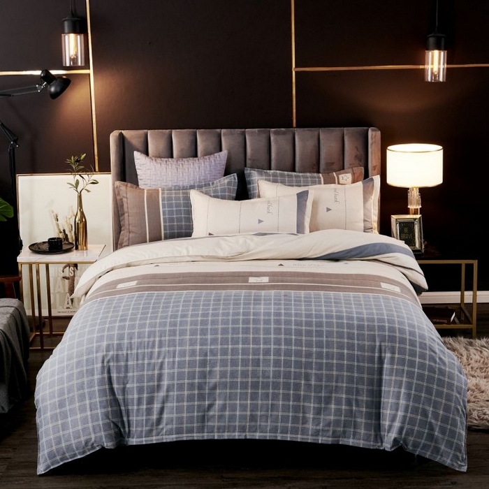 91家纺网 家纺一手货源 找家纺 典雅家纺 爆款新花色印花植物羊绒四件套磨毛四件套学生季 北欧印象