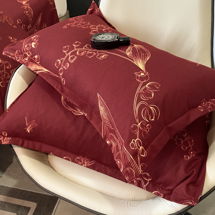 91家纺网 家纺一手货源 找家纺 典雅家纺 爆款新花色印花植物羊绒四件套磨毛四件套学生季 江南春