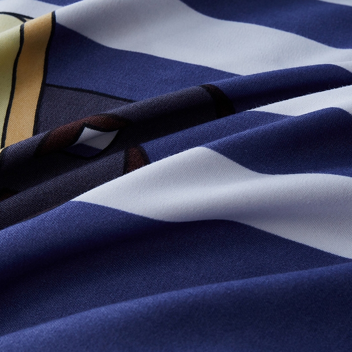 91家纺网 家纺一手货源 找家纺 典雅家纺 爆款新花色印花植物羊绒四件套磨毛四件套学生季 快乐时光