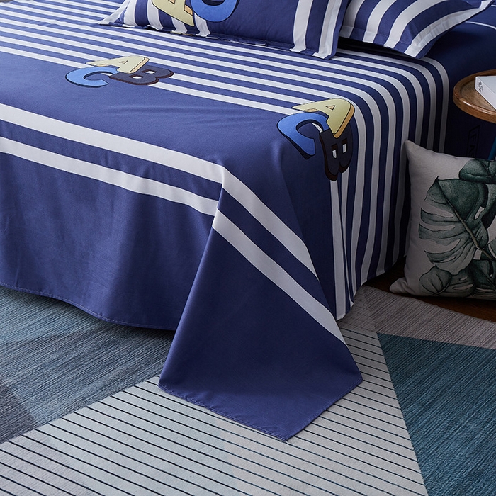 91家纺网 家纺一手货源 找家纺 典雅家纺 爆款新花色印花植物羊绒四件套磨毛四件套学生季 快乐时光