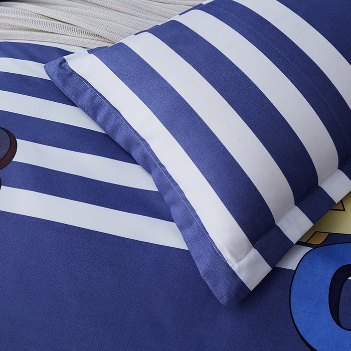 91家纺网 家纺一手货源 找家纺 典雅家纺 爆款新花色印花植物羊绒四件套磨毛四件套学生季 快乐时光