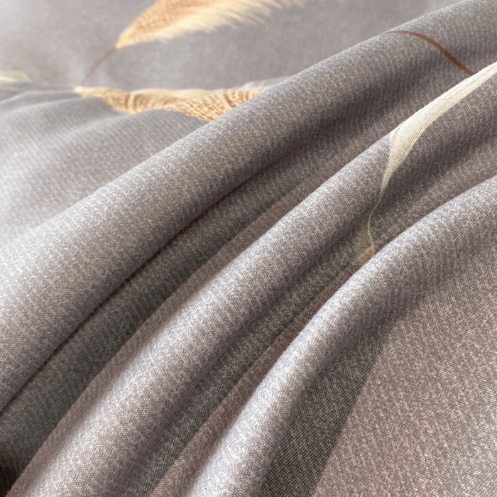 91家纺网 家纺一手货源 找家纺 典雅家纺 爆款新花色印花植物羊绒四件套磨毛四件套学生季 苇花飞扬