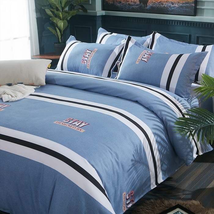 91家纺网 家纺一手货源 找家纺 （总）典雅家纺 爆款新花色印花植物羊绒四件套磨毛四件套学生季