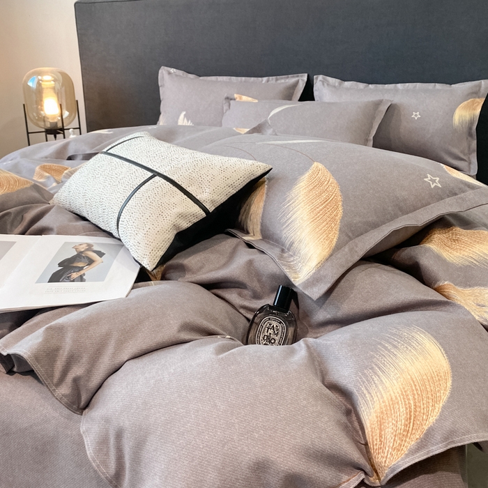 91家纺网 家纺一手货源 找家纺 （总）典雅家纺 爆款新花色印花植物羊绒四件套磨毛四件套学生季