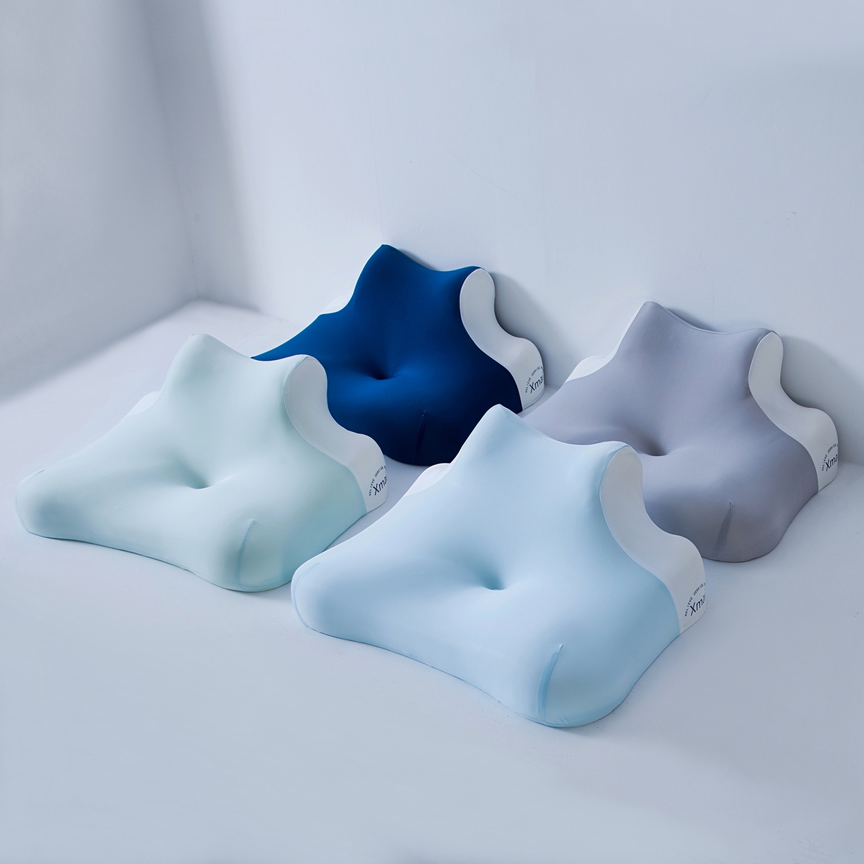 91家纺网 家纺一手货源 找家纺 （总）爱尔记忆枕 2025新款多功能记忆枕云软枕 枕头枕芯,天蓝色,深蓝色,湖蓝色,灰色