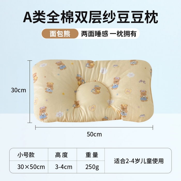 91家纺网 家纺一手货源 找家纺 （总）北鸣有鱼枕芯馆 2025新款漫画家系列全棉双层纱豆豆枕枕头枕芯