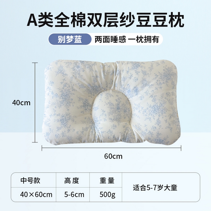 91家纺网 家纺一手货源 找家纺 （总）北鸣有鱼枕芯馆 2025新款漫画家系列全棉双层纱豆豆枕枕头枕芯