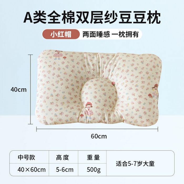 91家纺网 家纺一手货源 找家纺 （总）北鸣有鱼枕芯馆 2025新款漫画家系列全棉双层纱豆豆枕枕头枕芯