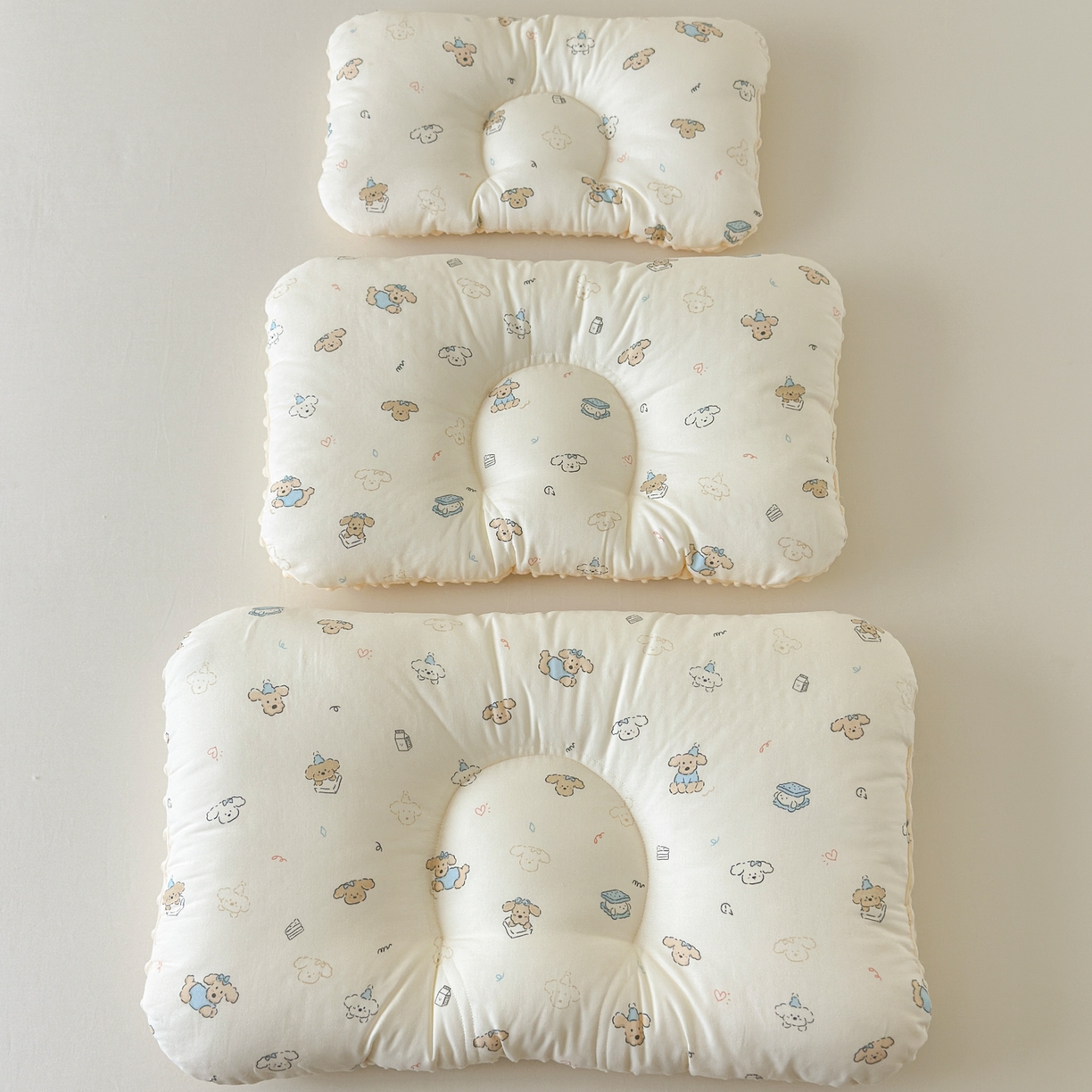 91家纺网 家纺一手货源 找家纺 北鸣有鱼枕芯馆 2025新款漫画家系列全棉双层纱豆豆枕枕头枕芯 帕尼汪-30x50cm