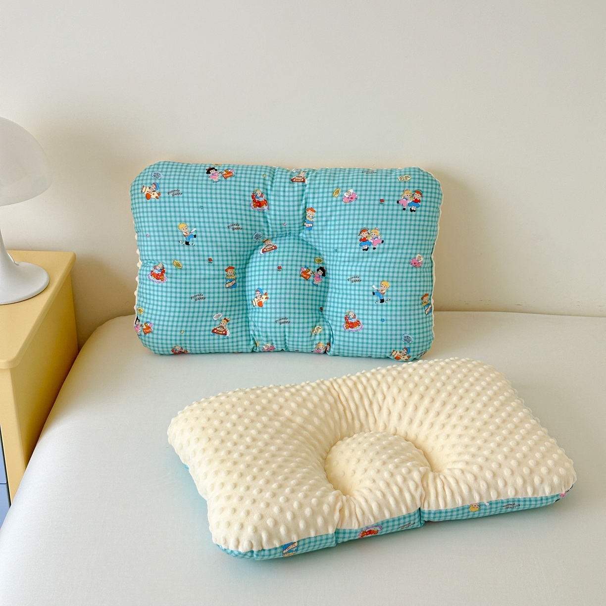 91家纺网 家纺一手货源 找家纺 北鸣有鱼枕芯馆 2025新款漫画家系列全棉双层纱豆豆枕枕头枕芯 原田日志-45x70cm