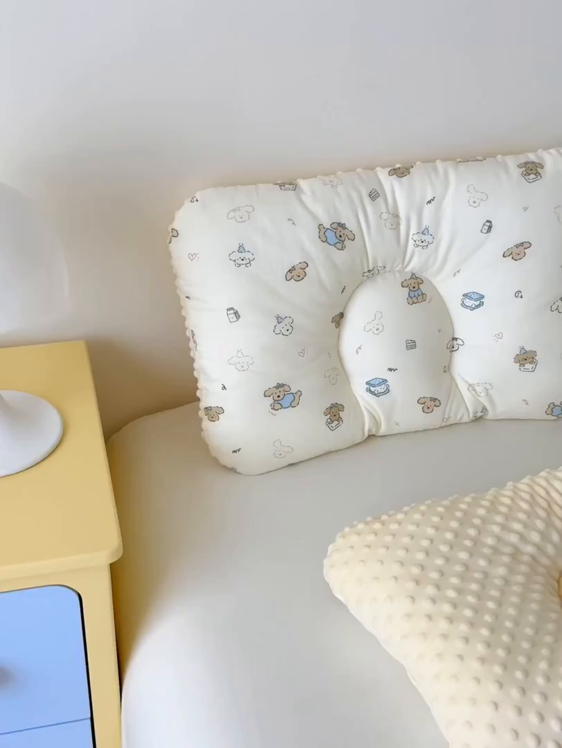 91家纺网 家纺一手货源 找家纺 北鸣有鱼枕芯馆 2025新款漫画家系列全棉双层纱豆豆枕枕头枕芯 帕尼汪-30x50cm