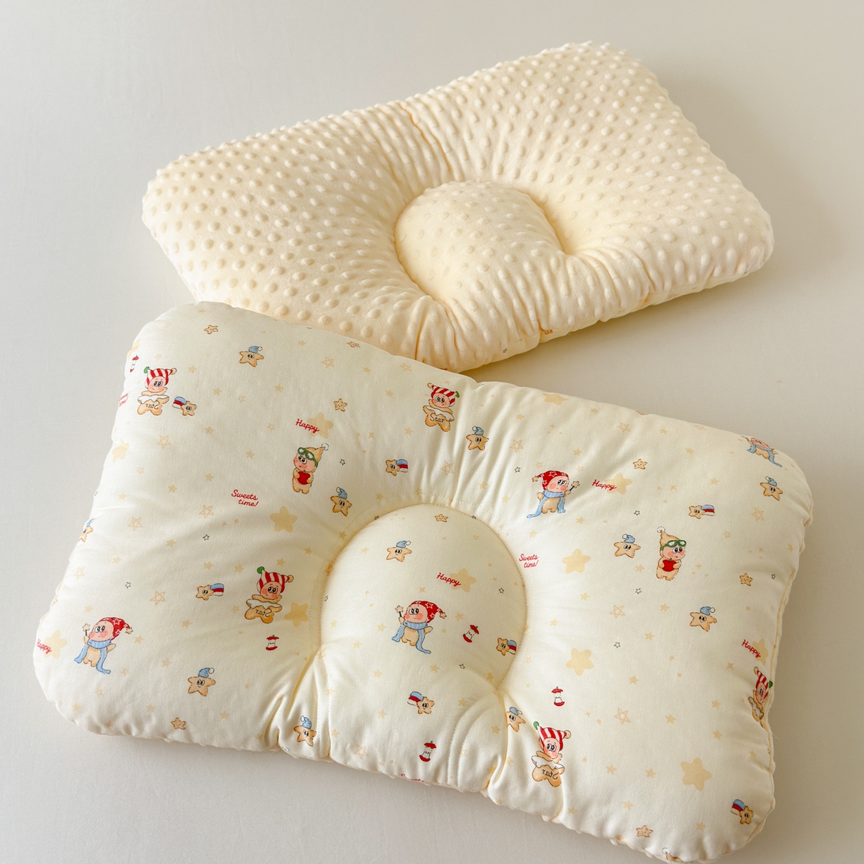 91家纺网 家纺一手货源 找家纺 北鸣有鱼枕芯馆 2025新款漫画家系列全棉双层纱豆豆枕枕头枕芯 星星伙伴-40x60cm