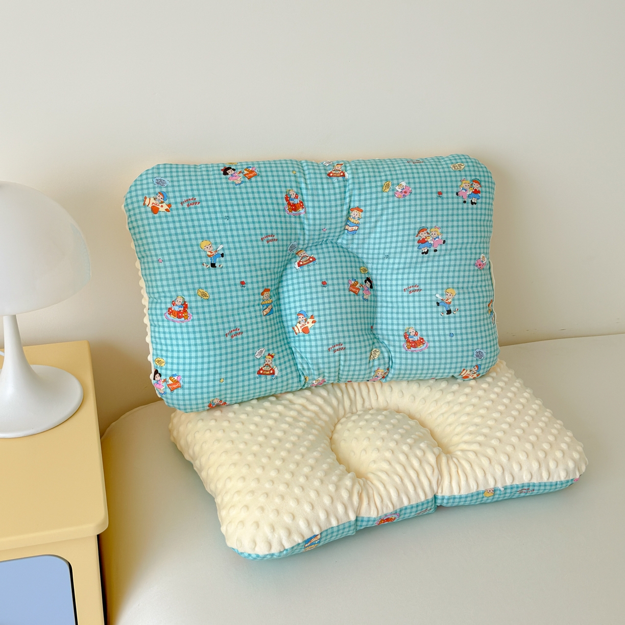 91家纺网 家纺一手货源 找家纺 北鸣有鱼枕芯馆 2025新款漫画家系列全棉双层纱豆豆枕枕头枕芯 原田日志-30x50cm